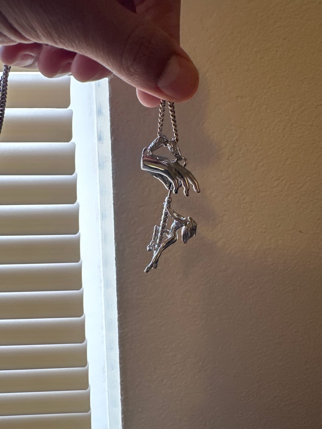 Customer photo review of DANCING WITH DEATH PENDANT