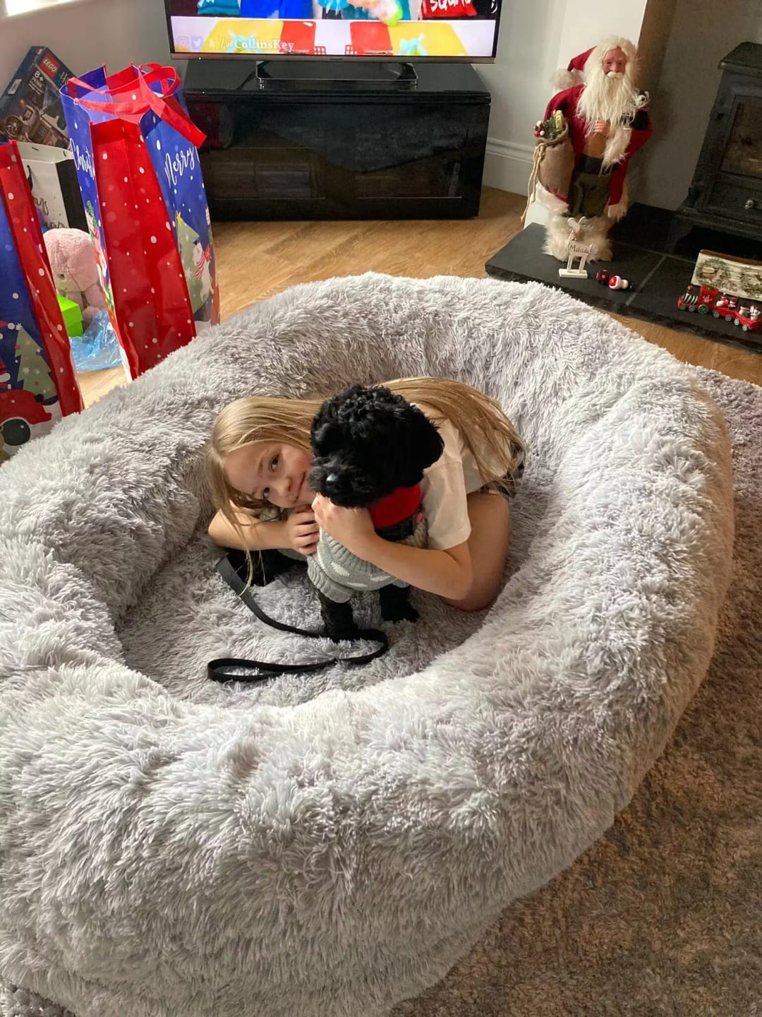 Customer photo review of Human Dog Bed