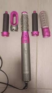 Customer photo review of Brosse Sèche-Cheveux Ionique nickel/fuchsia | Novaa® Hair Dryer Multistyler 5-en-1