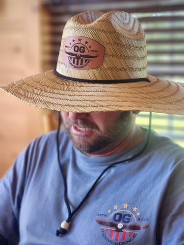 Customer photo review of Personalized Straw Hat