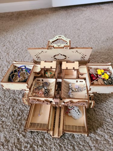 Customer photo review of JEWELRY BOX WOODEN PUZZLE