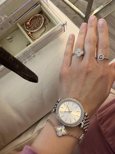 Customer photo review of CLOVER 5 MOTIF SILVER BRACELET