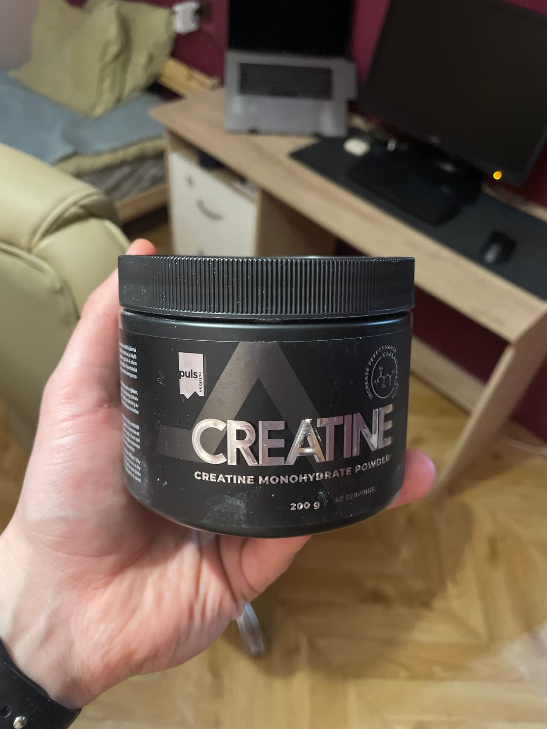 Customer photo review of PULS Kreatīna monohidrāts (200 g)