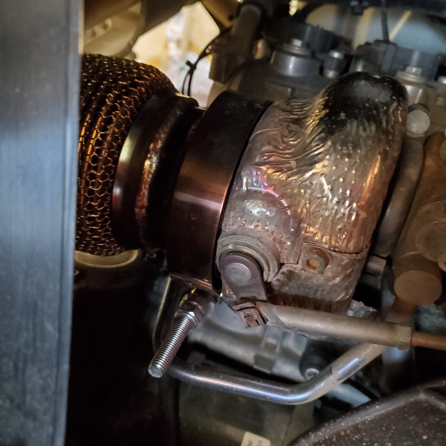 Customer photo review of RPM SxS Can Am Maverick X3 " EXTREME HD " Turbo V-Band Clamp