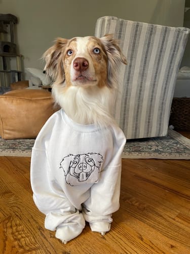 Customer photo review of Custom Embroidered Sweatshirt
