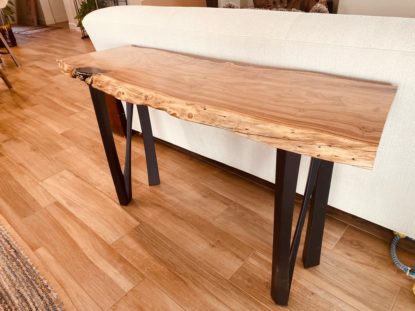 Customer photo review of Console Table Legs 28H 11W Modern Furniture steel Legs 210 Norah