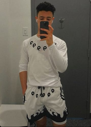 Customer photo review of Naruto Gym Shorts v2