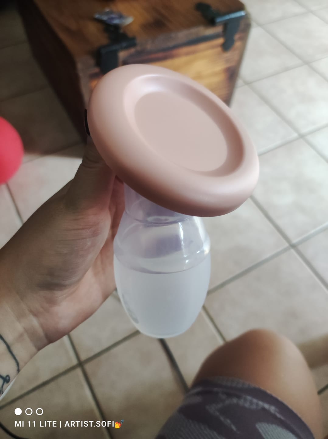 Customer photo review of Recolector de leche manual