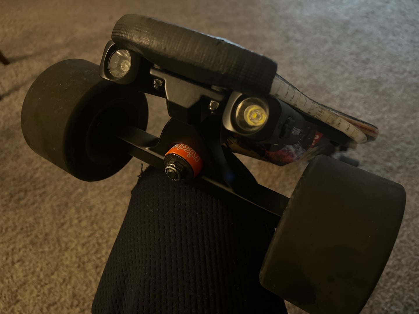 Customer photo review of Backfire Cannon II Electric Skateboard Lights