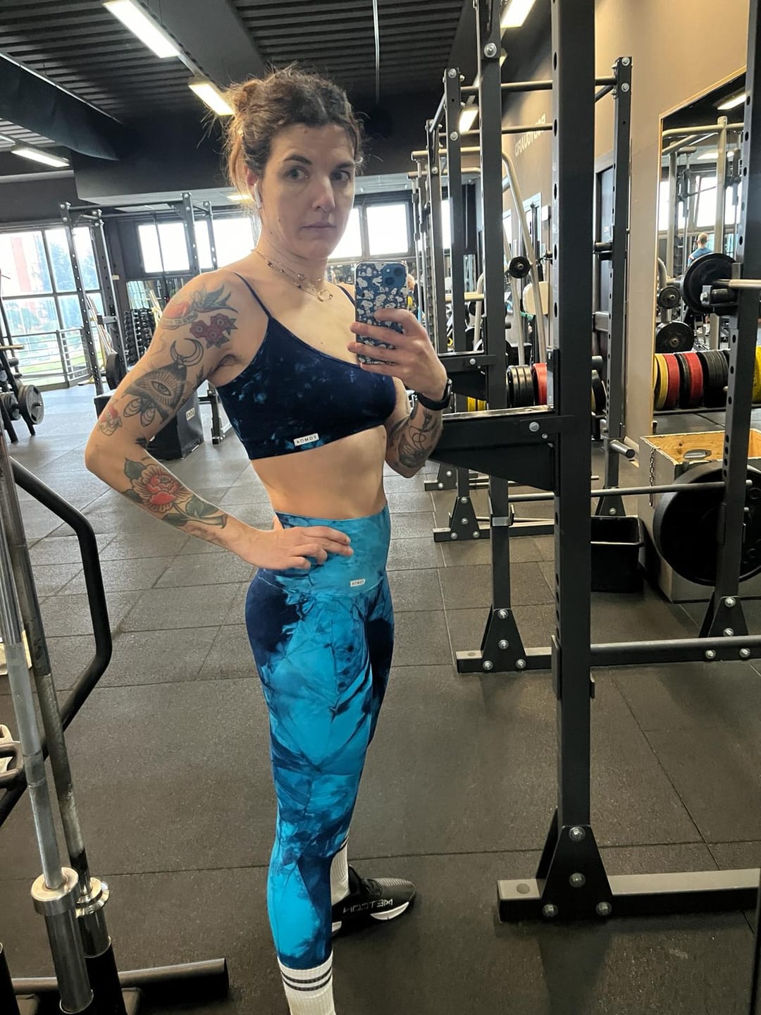 Customer photo review of Leggings Elements Acqua Turchese Blu