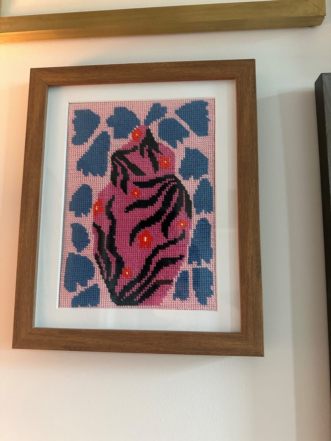Customer photo review of Daisy Pot Needlepoint Kit