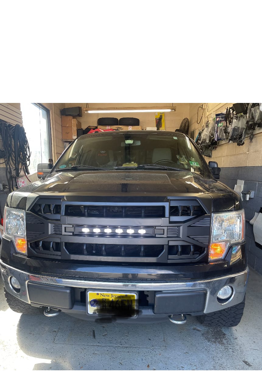 Customer photo review of Armor Grille w/ Off Road Lights for 2009-2014 Ford F150