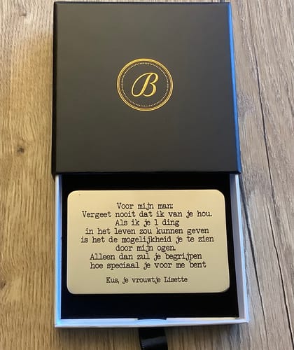 Customer photo review of VOEG EEN LUXE CADEAUDOOSJE TOE