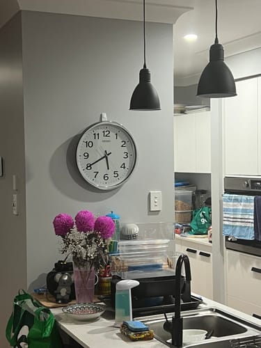 Customer photo review of Seiko Round Luminescent Quartz Wall Clock QXA799-S