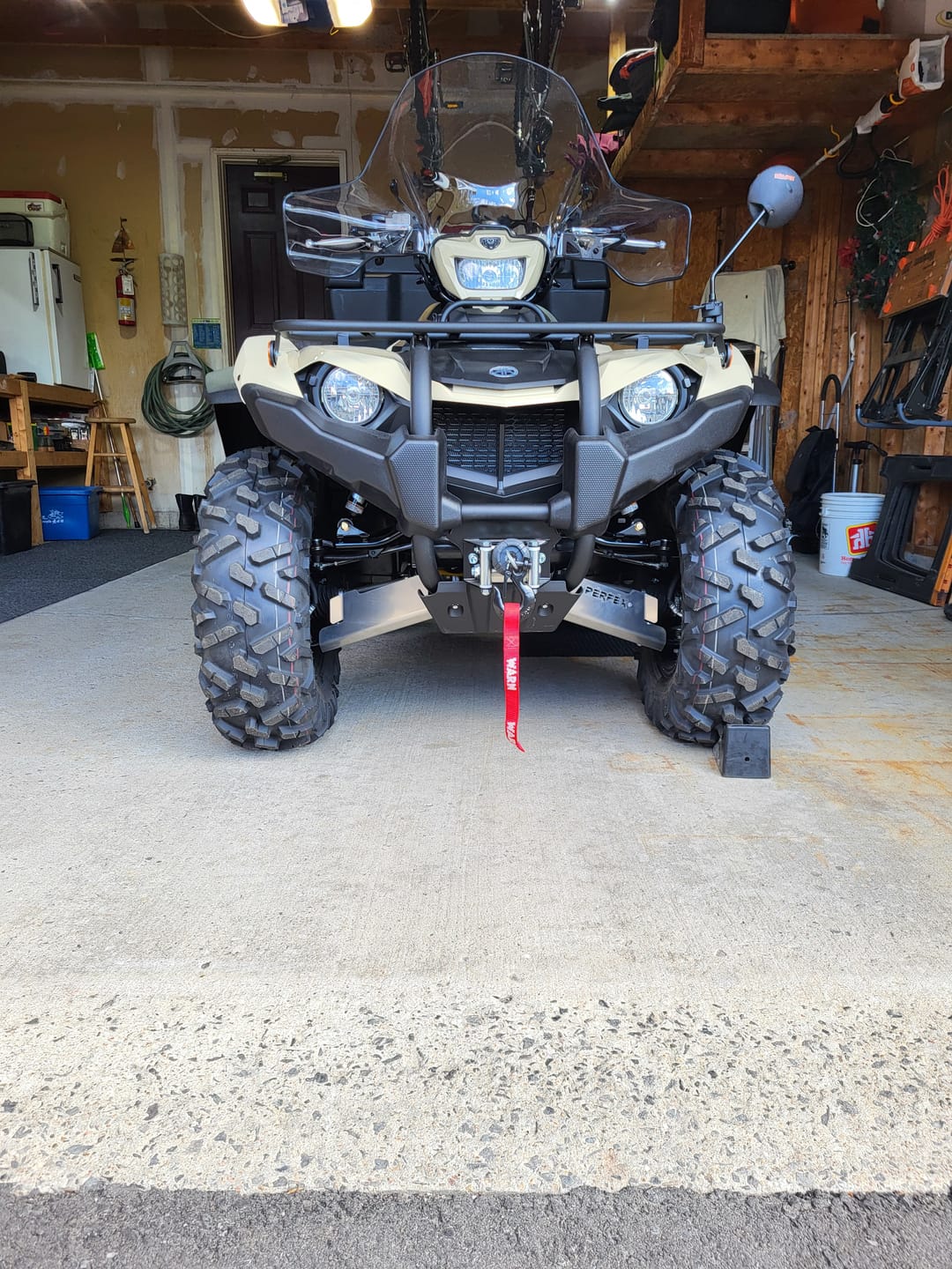 Customer photo review of Aluminum A-arm Guards for Yamaha Kodiak 450 (2018+)