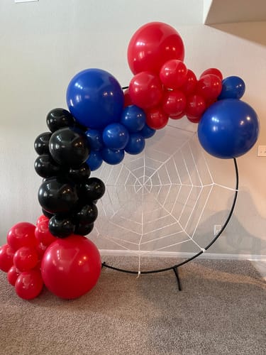 Customer photo review of Spiderman Balloon Garland Kit