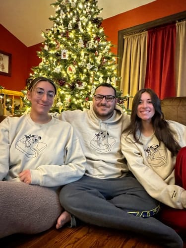 Customer photo review of Custom Embroidered Sweatshirt