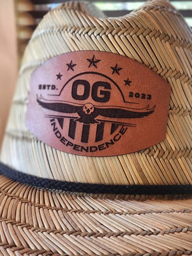 Customer photo review of Personalized Straw Hat