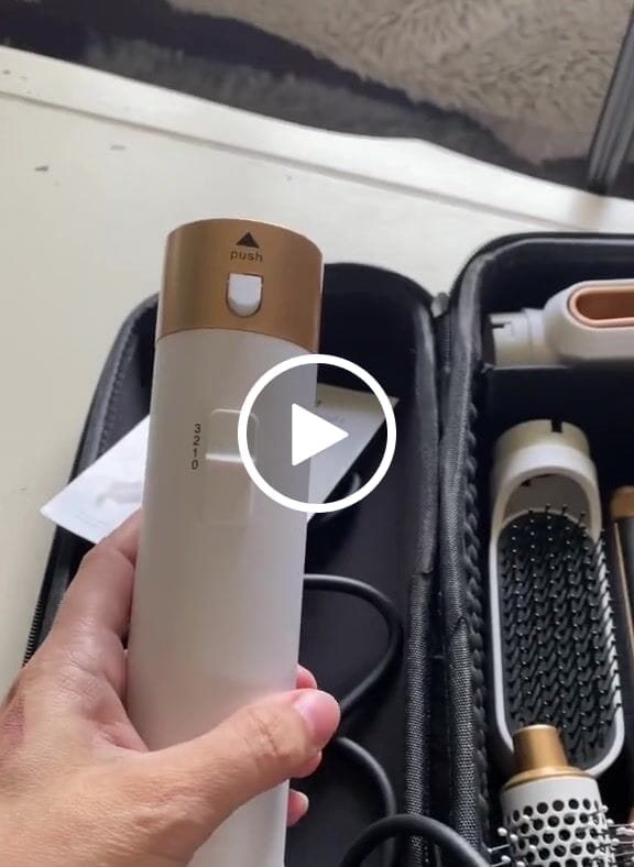 Customer video review of Brosse Sèche-Cheveux Ionique Blanc | Novaa® Hair Dryer Multistyler 5-en-1