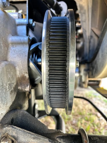 Customer photo review of 45" x 15/16" Double Cogged Drive Belt for Club Car