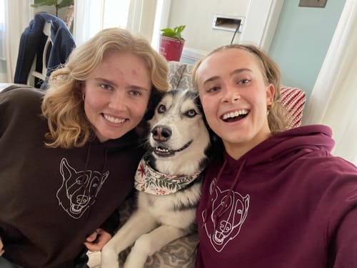 Customer photo review of Custom Embroidered Hoodie