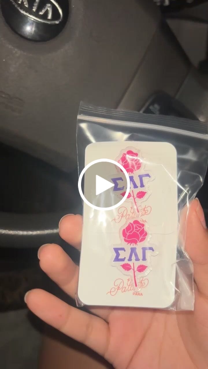 Customer video review of SLG Rose Acrylic Pin