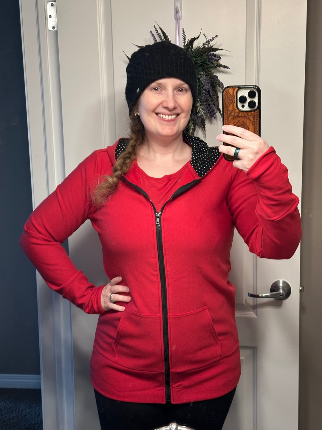 Customer photo review of *Pre-Sale* Zip Up Hoodie - Boxing Week