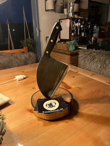 Customer photo review of Handgeschmiedetes Kochmesser - Black