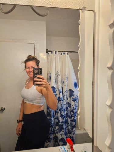 Customer photo review of Ultra Comfort Active Nursing Bra (White Python)