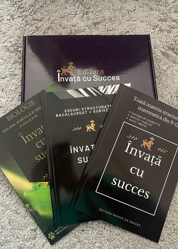 Customer photo review of Învață cu succes - Pachet Bacalaureat | Română + Matematică + Biologie 9-10