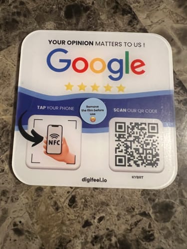 Customer photo review of Google Reviews - Plate