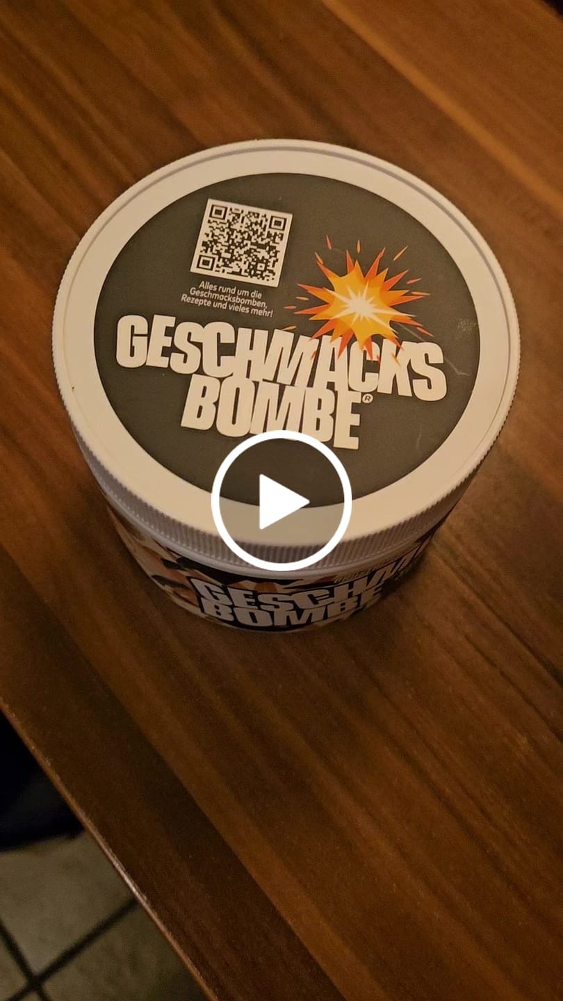 Customer video review of Geschmacksbombe, 200g