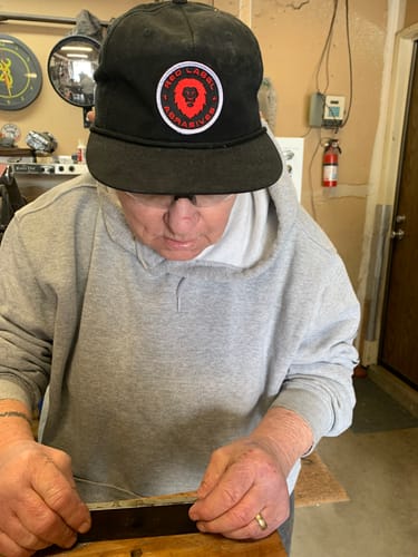 Customer photo review of Red Label Dark Black Flatbill Hat