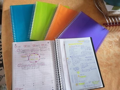 Avis photo d'un client sur OXFORD Protège-Documents à spirale School Life A5 # 80 vues / 40 pochettes - Bleu