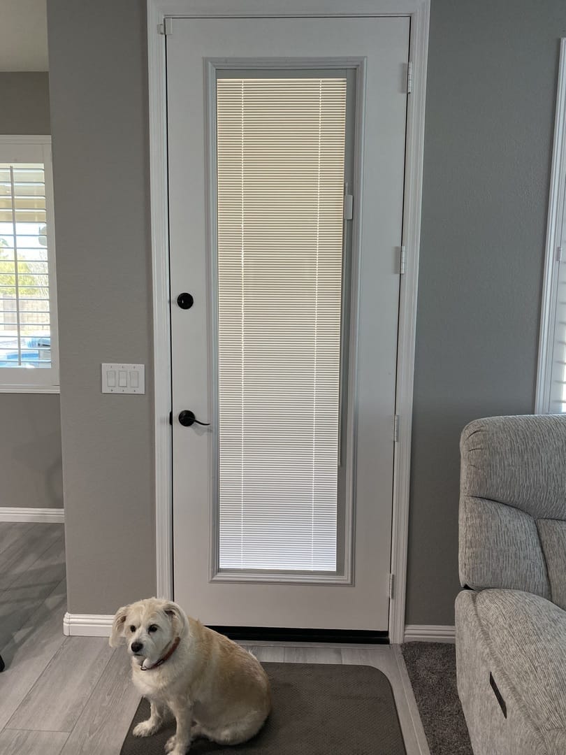 Customer photo review of Blink Enclosed Blinds - 24" x 82" Frame Kit