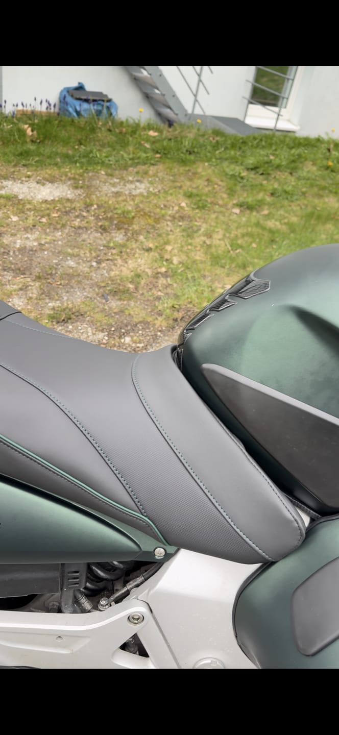 Customer photo review of Matte Metallic Hunter Green Vinyl Wrap