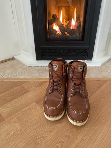 Customer photo review of Irish Setter by Red Wing Men's Wingshooter Waterproof Boots 00838