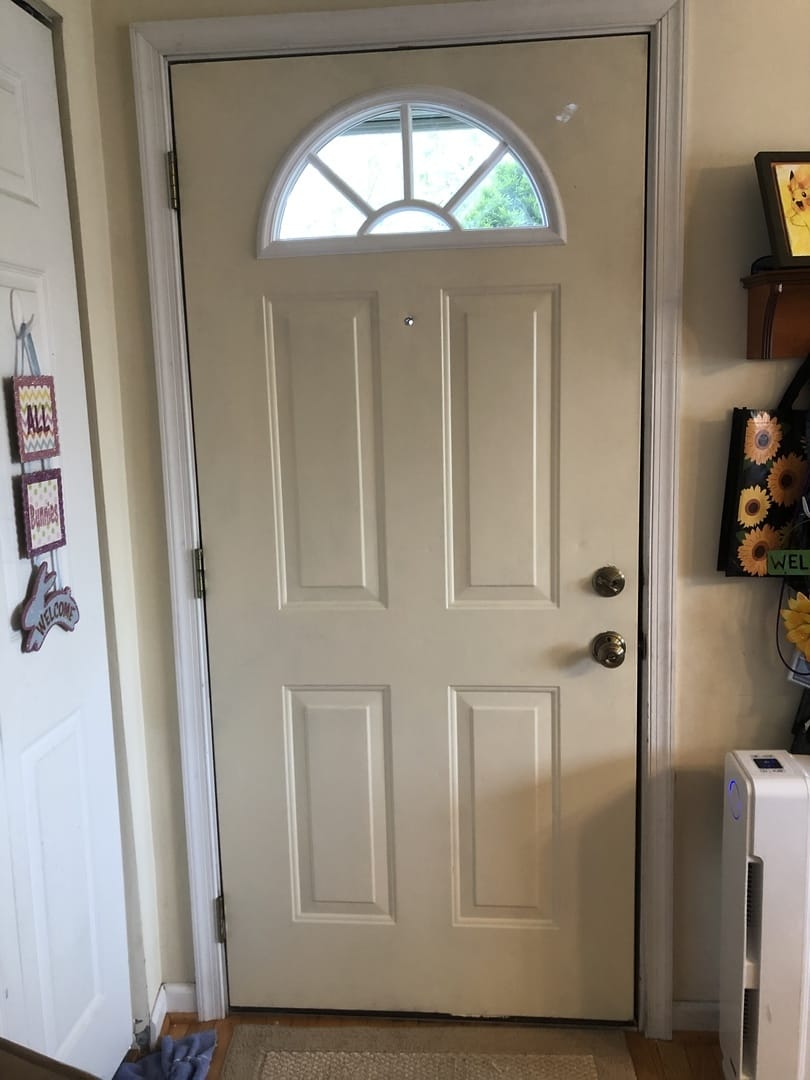 Customer photo review of ODL Clear Door Glass - 5 Light External Grille - 23.797" x 11.813" Frame Kit
