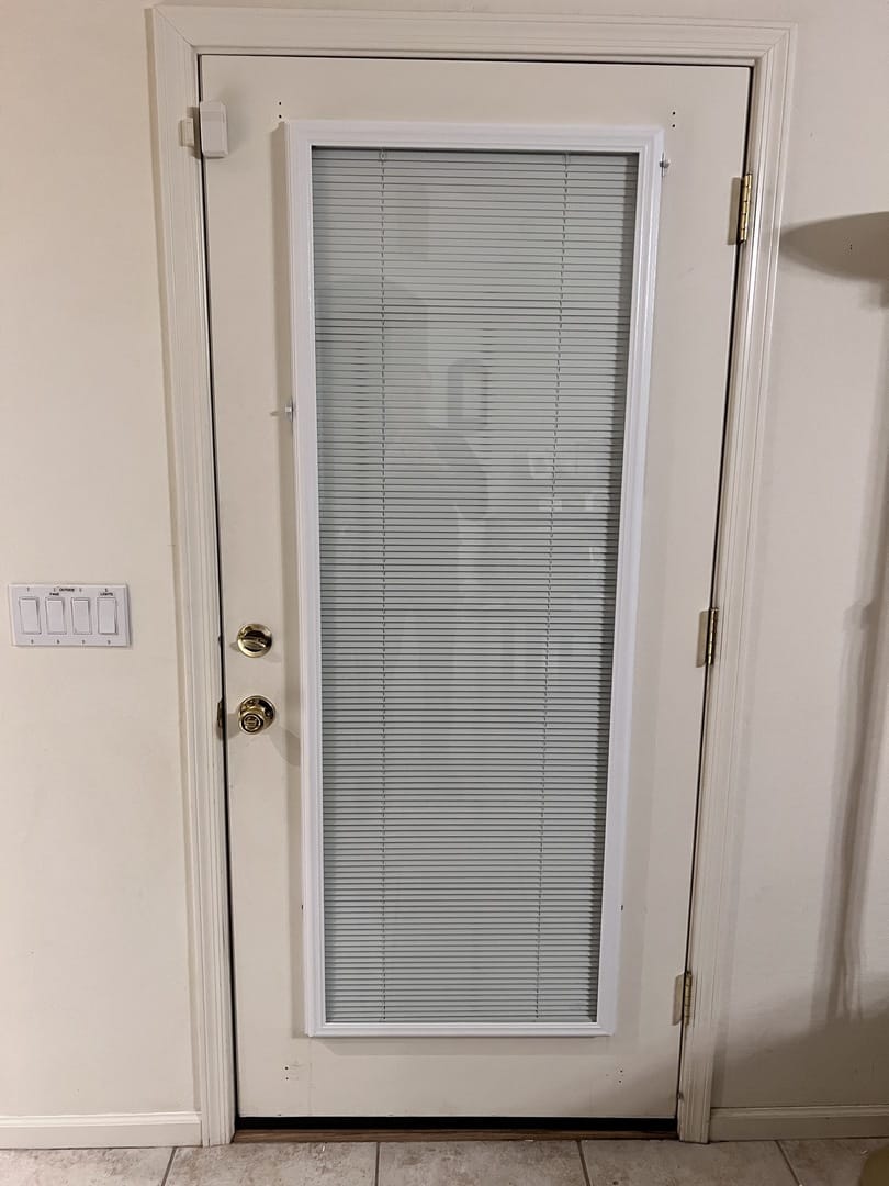 Customer photo review of ODL Add On Blinds for Raised Frame Doors - 24" x 66"