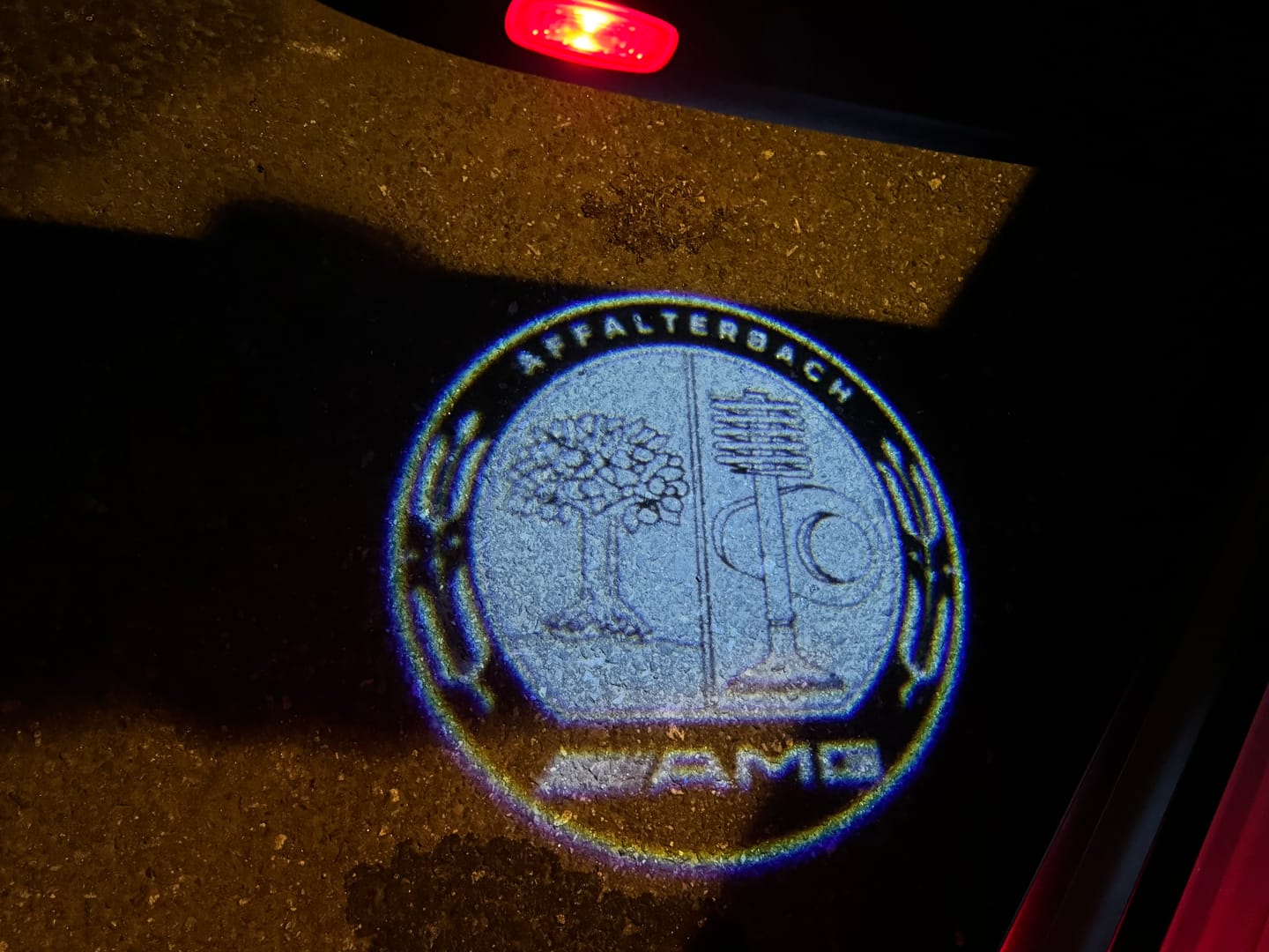 Customer photo review of EuroLuxe Mercedes Benz LED Car Door Welcome Logo Shadow Lights