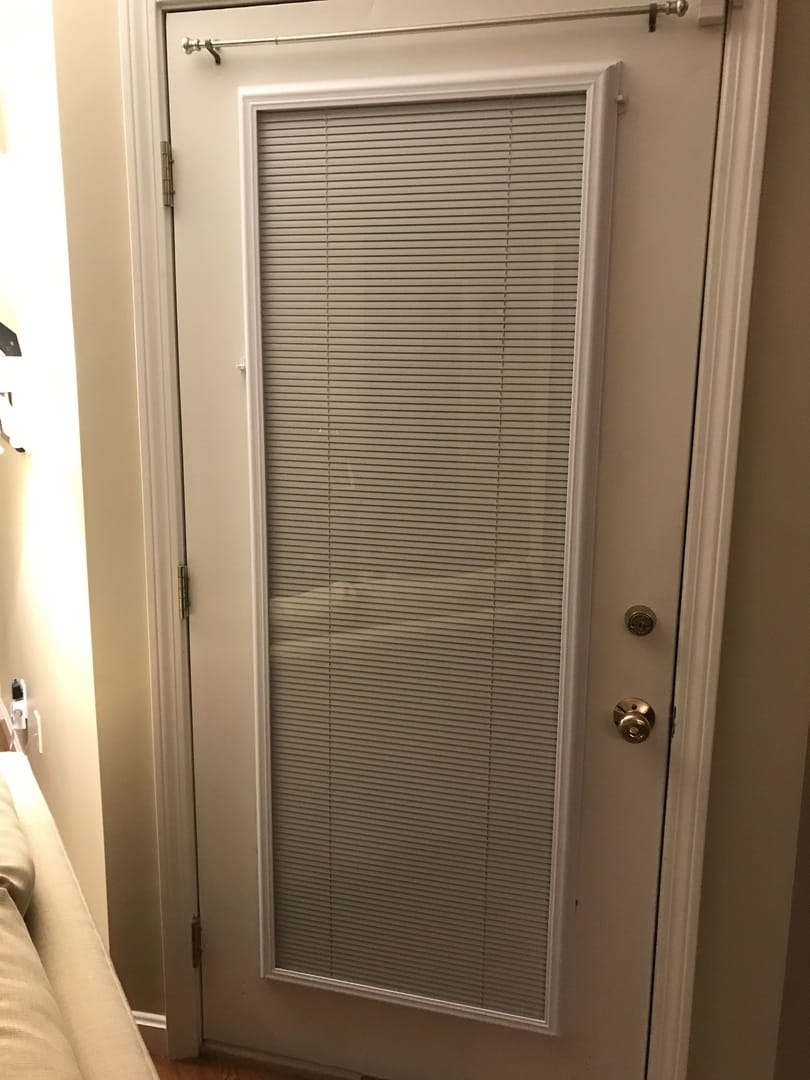 Customer photo review of ODL Add On Blinds for Raised Frame Doors - 24" x 66"