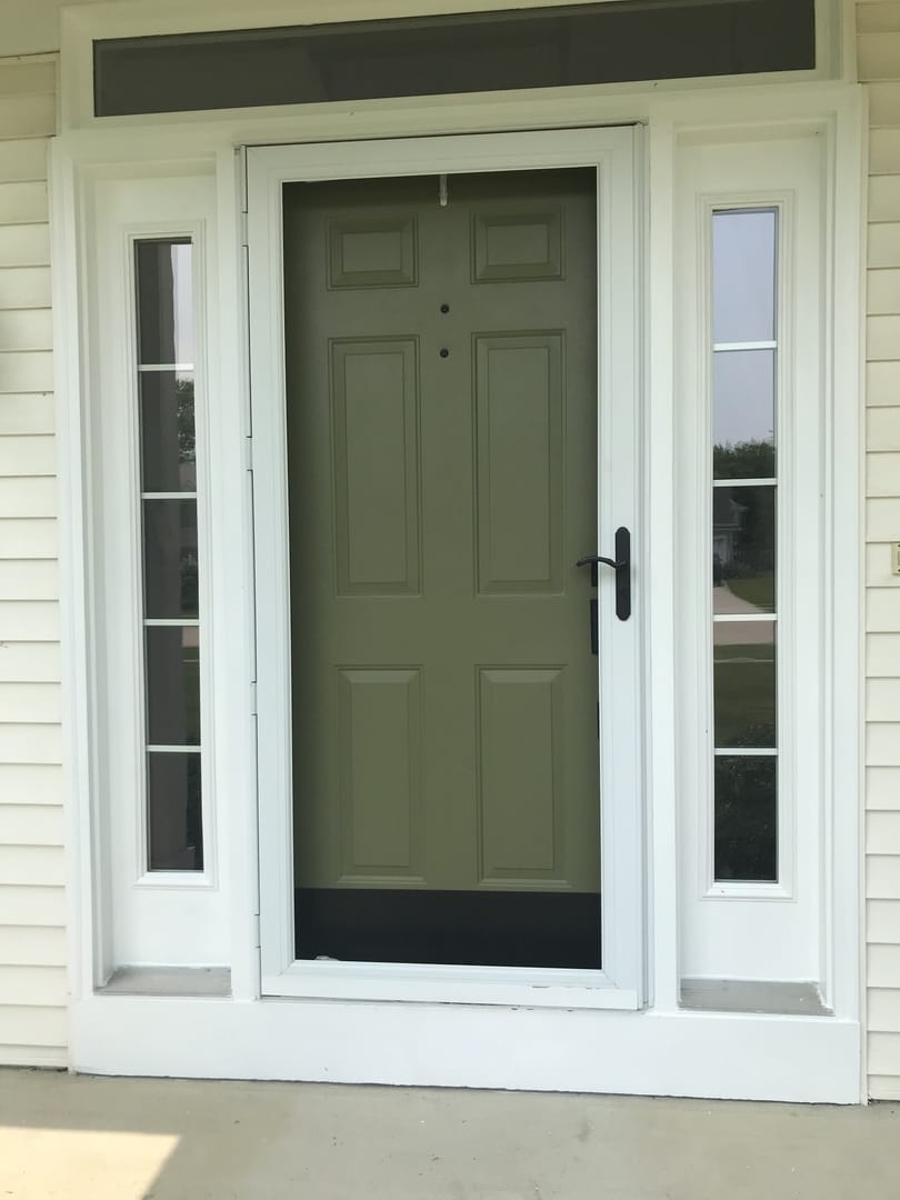 Customer photo review of ODL Clear Low-E Door Glass - 5 Light - 5/8 Internal Grille - 9" x 66" Frame Kit
