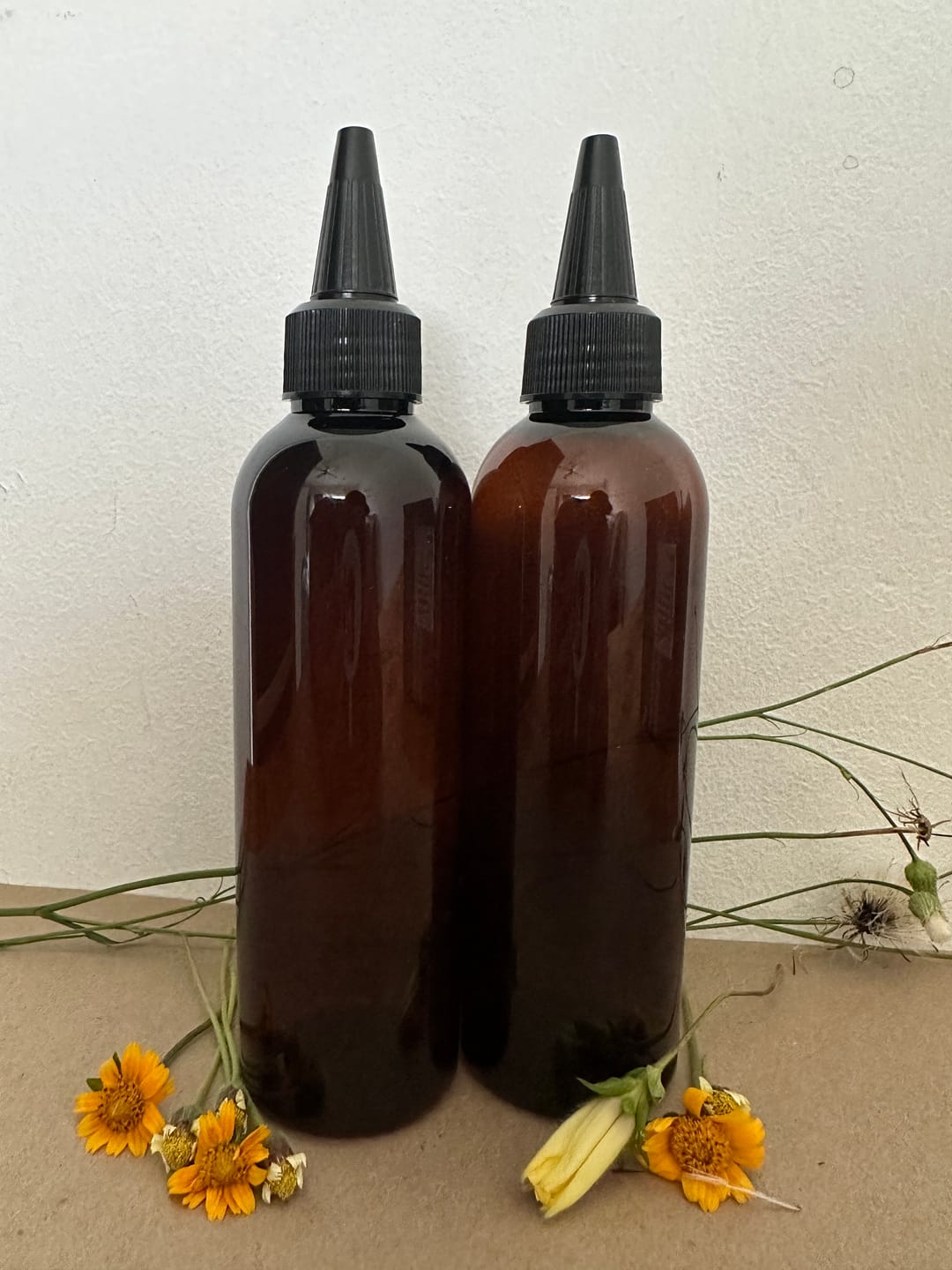 Customer photo review of 200 ml PET Boston Tall Bottle (24 mm neck) - No Closure - Amber