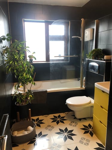 Customer photo review of Leksand Tile Stencil