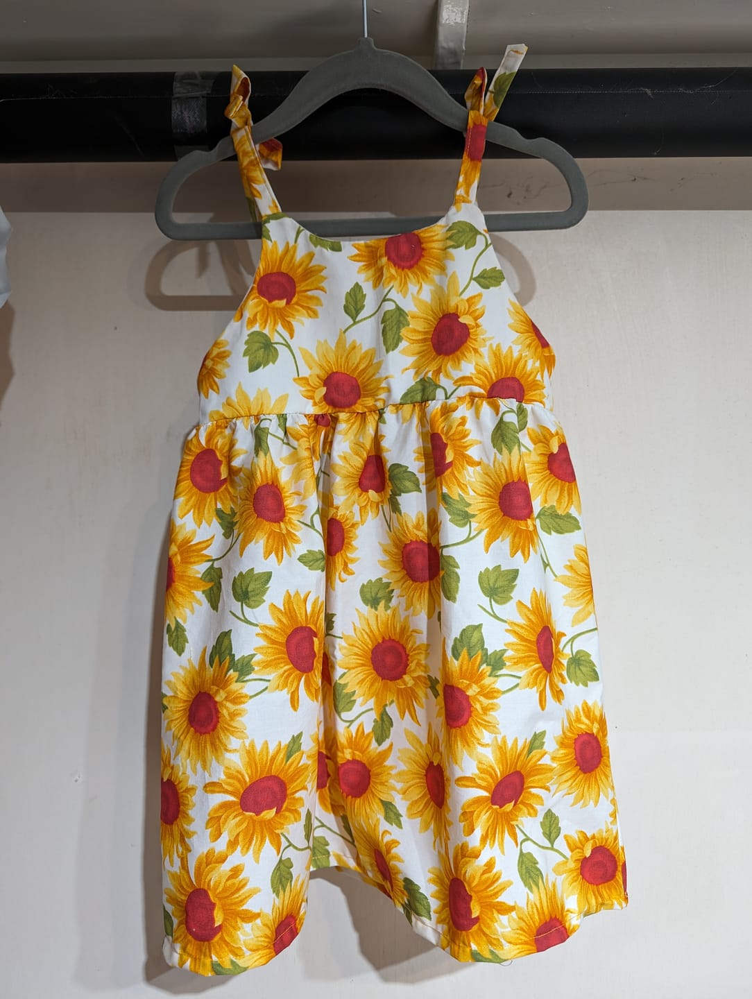 Customer photo review of Sunflowers Rose & Hubble Cotton Poplin Fabric
