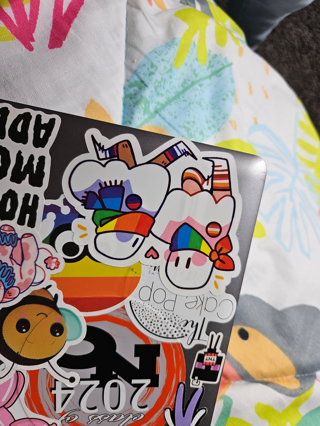 Customer photo review of Pride Parade Ghost Stickers!