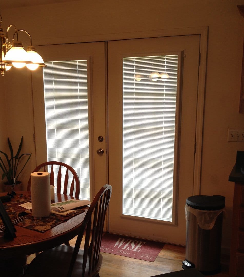 Customer photo review of ODL Add On Blinds for Raised Frame Doors - 24" x 66"