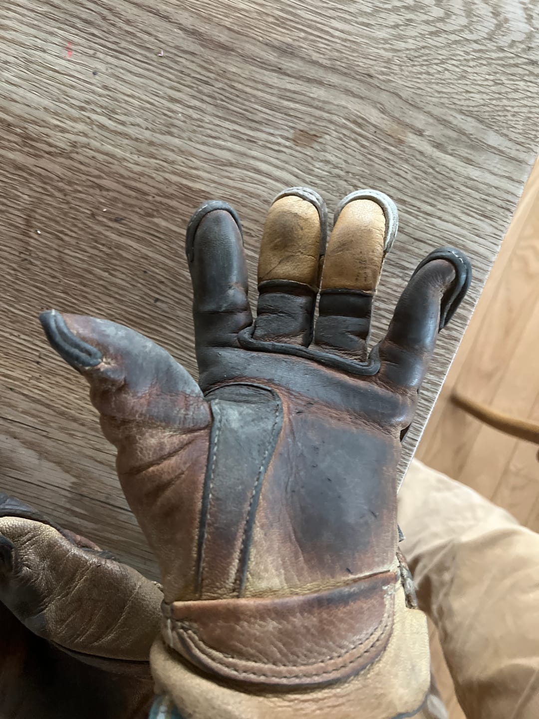 Customer photo review of Glove Repair