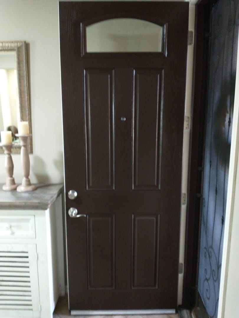 Customer photo review of ODL Clear Low-E Door Glass - 24" x 12" Frame Kit