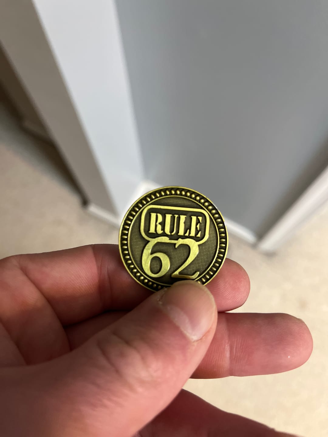 Customer photo review of Rule 62 AA/NA Bronze Recovery Medallion